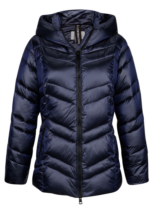 Jacken & Mäntel - Steppjacke mit fester Kapuze, in Größe 040 bis 052, in Farbe MARINE Ansicht 3