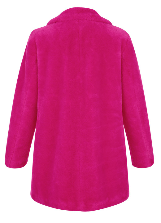 Jacken & Mäntel - Webpelzjacke mit Reverskragen Ansicht 3 Jacken & Mäntel - Webpelzjacke mit Reverskragen, in Größe 020 bis 052, in Farbe FUCHSIA Ansicht 3