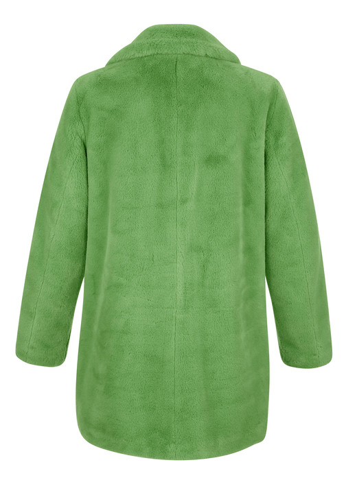 Jacken & Mäntel - Webpelzjacke mit Reverskragen, in Größe 020 bis 052, in Farbe GRÜN Ansicht 3