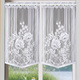 Klassisch - Fenster- und Türbehang mit Stangendurchzug, in Größe 309 (Fensterbehang, H 80xB40 cm) bis 349 (Türbehang, H180xB90 cm), in Farbe WEISS