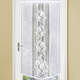 Klassisch - Fenster- und Türbehang mit Stangendurchzug, in Größe 309 (Fensterbehang, H 80xB40 cm) bis 349 (Türbehang, H180xB90 cm), in Farbe WEISS – Farbe WEISS – Ansicht 2