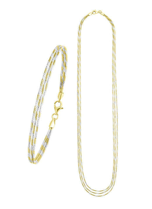 Armbänder - Edles Schmuck-Set in Bicolor, 2-teilig, in Farbe  Ansicht 2
