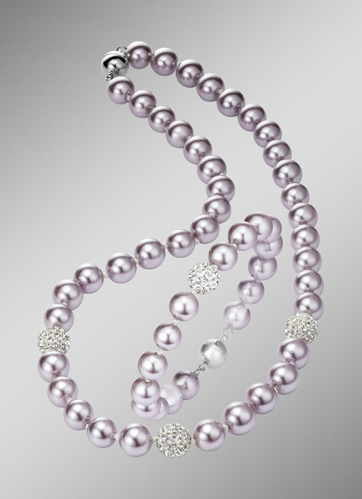 Schmucksets - Wunderschön schimmerndes, 2-teiliges Schmuck-Set, in Farbe WEISS Ansicht 13