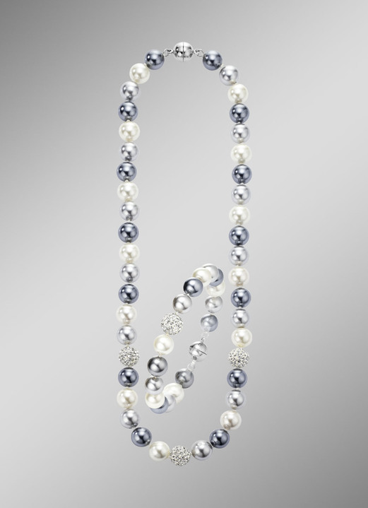 Schmucksets - Wunderschön schimmerndes, 2-teiliges Schmuck-Set, in Farbe WEISS Ansicht 6