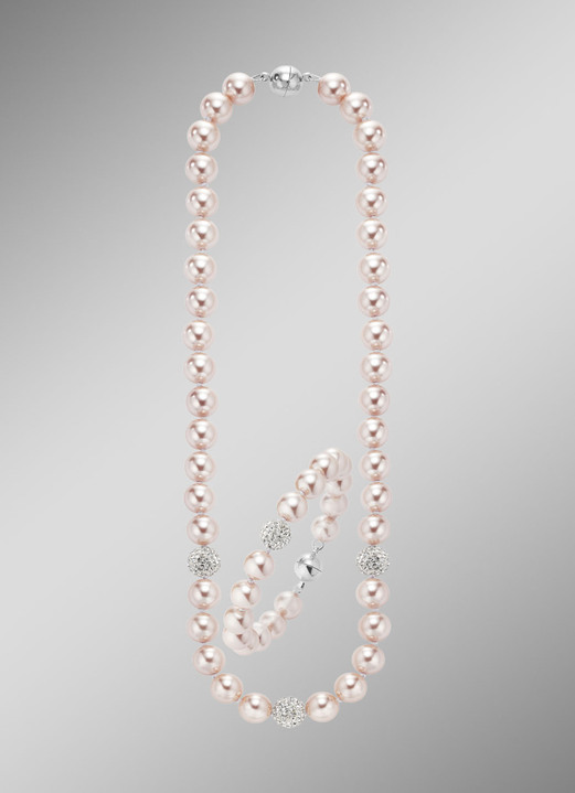 Schmucksets - Wunderschön schimmerndes, 2-teiliges Schmuck-Set, in Farbe WEISS Ansicht 10