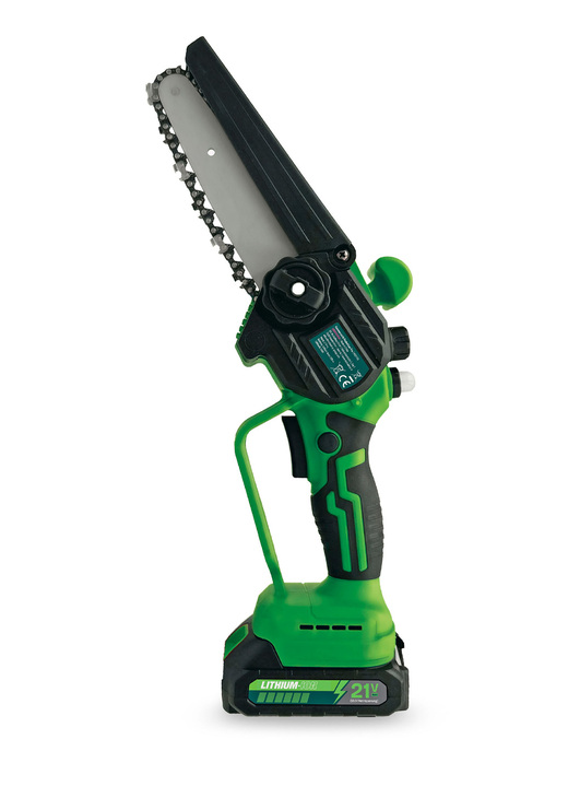 Gartenpflege - Akku-Mini-Kettensäge Hammersmith Pocket Saw Pro, in Farbe SCHWARZ-GRÜN Ansicht 1