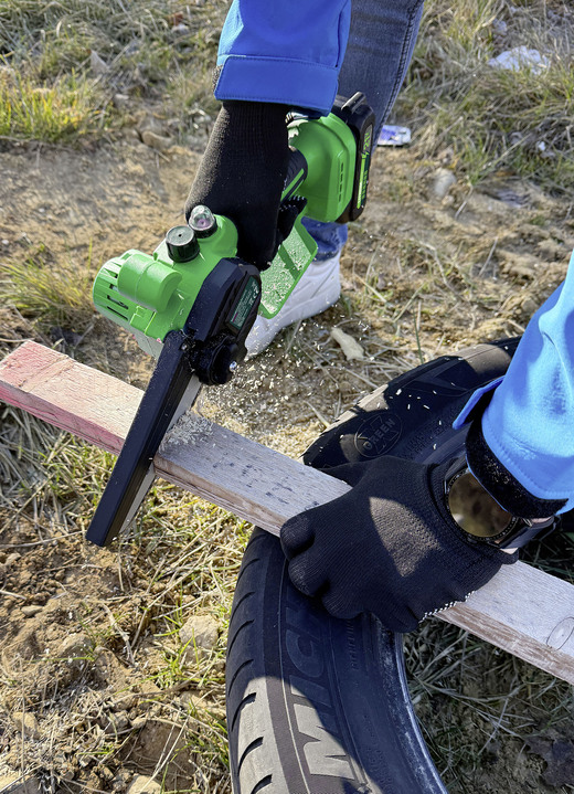 Gartenpflege - Akku-Mini-Kettensäge Hammersmith Pocket Saw Pro Ansicht 2 Gartenpflege - Akku-Mini-Kettensäge Hammersmith Pocket Saw Pro, in Farbe SCHWARZ-GRÜN Ansicht 2