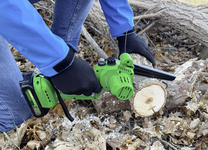 Gartenpflege - Akku-Mini-Kettensäge Hammersmith Pocket Saw Pro Ansicht 3 Gartenpflege - Akku-Mini-Kettensäge Hammersmith Pocket Saw Pro, in Farbe SCHWARZ-GRÜN Ansicht 3