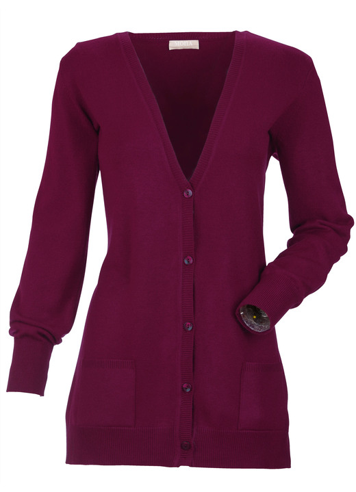 Strickjacken - Strickjacke mit Modal , in Größe 038 bis 052, in Farbe TÜRKIS Ansicht 18