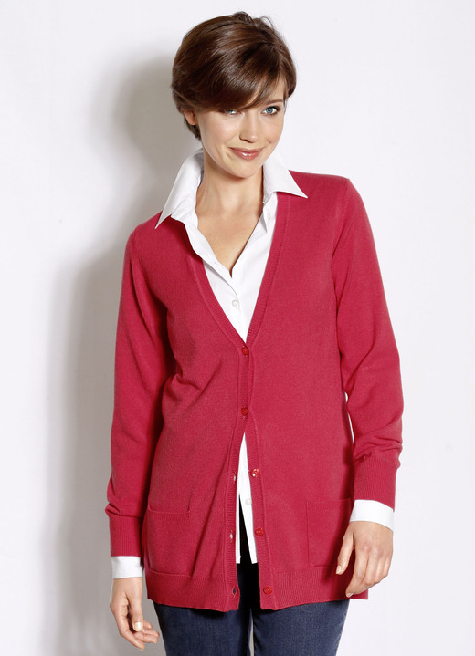 Strickjacken - Strickjacke mit Modal , in Größe 038 bis 052, in Farbe TÜRKIS Ansicht 12