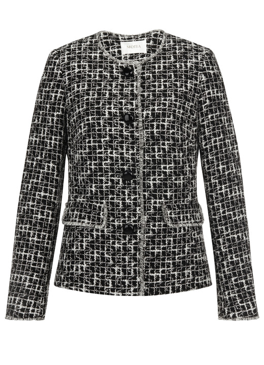 Blazer - Blazer in Chanel-Optik Ansicht 3 Blazer - Blazer in Chanel-Optik, in Größe 038 bis 048, in Farbe SCHWARZ-WEISS Ansicht 3