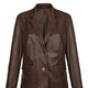 Lederimitatjacken - Blazer aus Nappaleder-Imitat, in Größe 038 bis 052, in Farbe SCHOKOBRAUN – Farbe SCHOKOBRAUN – Ansicht 2