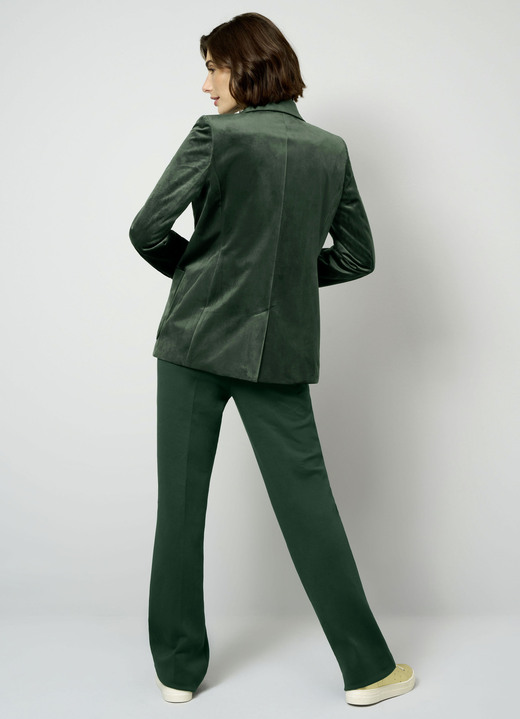 Blazer - Blazer mit Reverskragen Ansicht 2 Blazer - Blazer mit Reverskragen, in Größe 038 bis 052, in Farbe TANNENGRÜN Ansicht 2