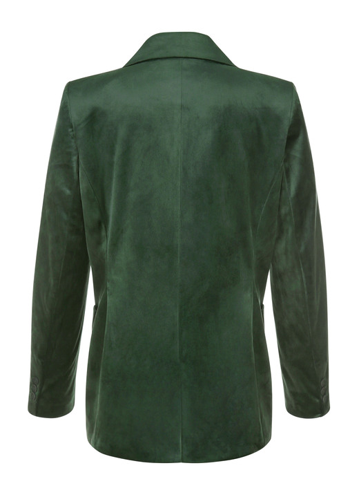 Blazer - Blazer mit Reverskragen Ansicht 4 Blazer - Blazer mit Reverskragen, in Größe 038 bis 052, in Farbe TANNENGRÜN Ansicht 4