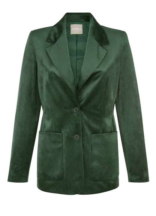 Blazer - Blazer mit Reverskragen Ansicht 3 Blazer - Blazer mit Reverskragen, in Größe 038 bis 052, in Farbe TANNENGRÜN Ansicht 3