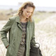 Damen - Jacke mit Reißverschlusstaschen, in Größe 038 bis 052, in Farbe KHAKI – Farbe KHAKI – Ansicht 1