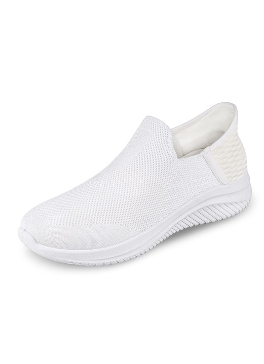 Schuhe & Einlagen - Komfort-Sliding Sneaker mit Stretch-Fit Passform, in Größe 037 bis 044, in Farbe WEISS Ansicht 1