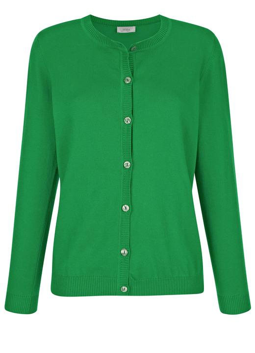 Strickjacken - Strickjacke aus reiner Baumwolle, in Größe 038 bis 052, in Farbe ROYALBLAU Ansicht 9