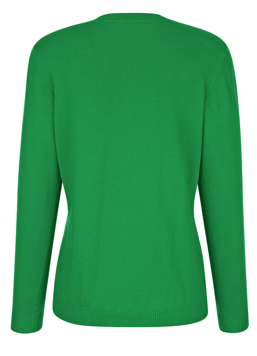 Strickjacken - Strickjacke aus reiner Baumwolle, in Größe 038 bis 052, in Farbe GRÜN Ansicht 4