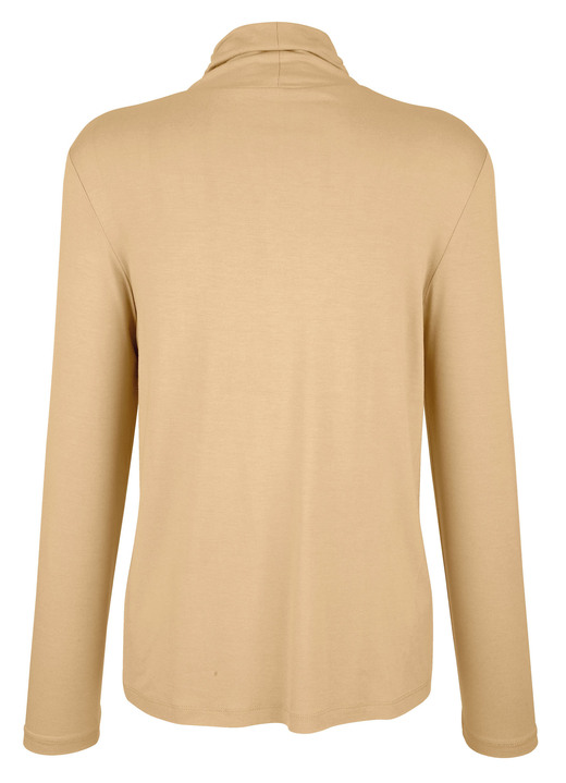 Shirts - Shirt mit Raffungen in 5 Farben, in Größe 038 bis 052, in Farbe BLEU Ansicht 8