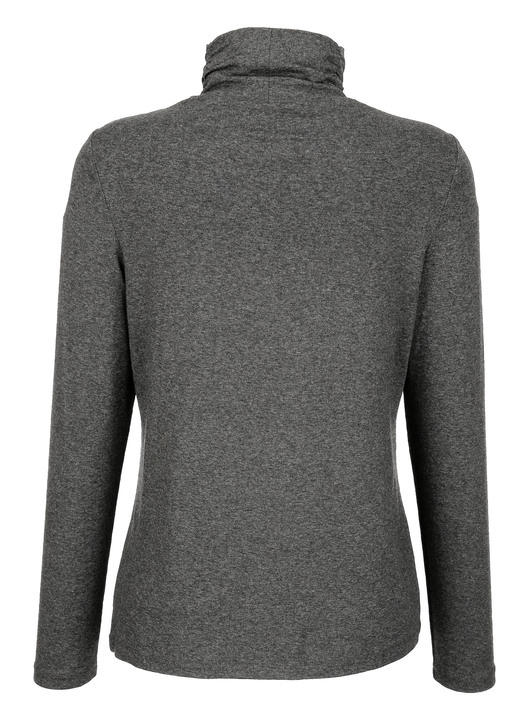 Shirts - Shirt mit Raffungen in 5 Farben, in Größe 038 bis 052, in Farbe BLEU Ansicht 5