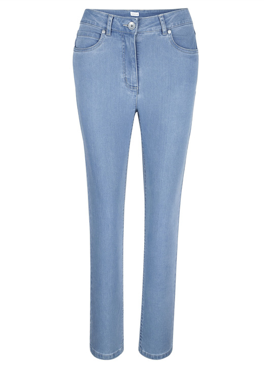 Hosen - Knöchellange Jeans in 5-Pocket-Form Ansicht 11 Hosen - Knöchellange Jeans in 5-Pocket-Form, in Größe 019 bis 052, in Farbe DUNKELBLAU Ansicht 11