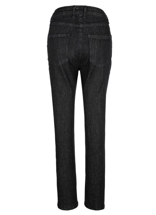 Hosen - Knöchellange Jeans in 5-Pocket-Form Ansicht 6 Hosen - Knöchellange Jeans in 5-Pocket-Form, in Größe 019 bis 052, in Farbe DUNKELBLAU Ansicht 6