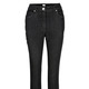 Hosen - Knöchellange Jeans in 5-Pocket-Form – Farbe SCHWARZ – Ansicht 2 Hosen - Knöchellange Jeans in 5-Pocket-Form, in Größe 019 bis 052, in Farbe DUNKELBLAU – Farbe SCHWARZ – Ansicht 2