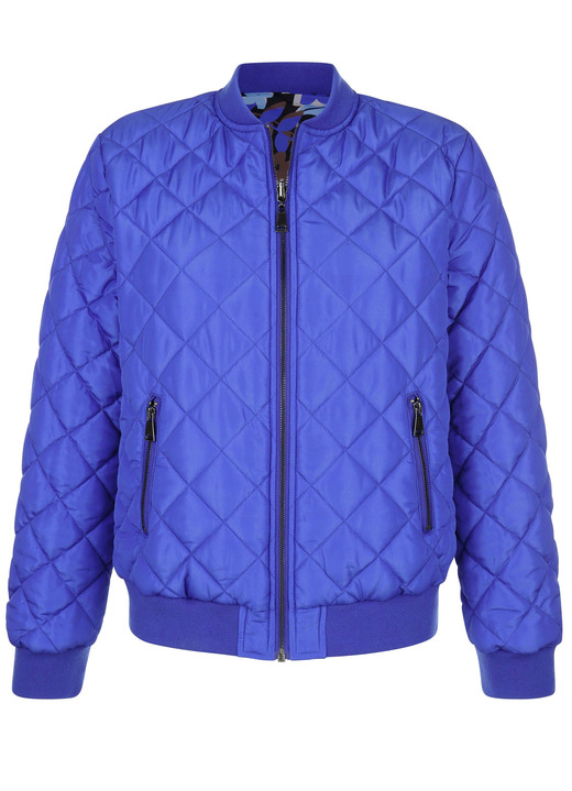 Kurz - Wendeblouson mit Rippenstrickbündchen Ansicht 4 Kurz - Wendeblouson mit Rippenstrickbündchen, in Größe 038 bis 052, in Farbe ROYALBLAU-BRAUN Ansicht 4