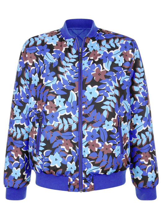 Kurz - Wendeblouson mit Rippenstrickbündchen Ansicht 3 Kurz - Wendeblouson mit Rippenstrickbündchen, in Größe 038 bis 052, in Farbe ROYALBLAU-BRAUN Ansicht 3