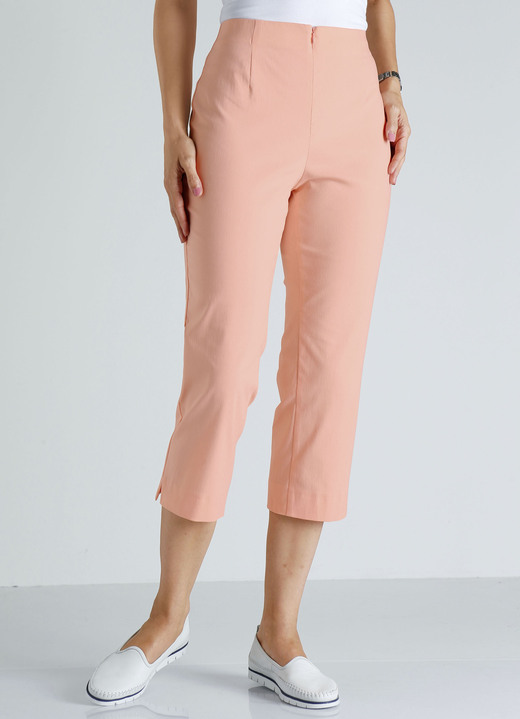 Hosen mit Knopf- und Reißverschluss - Hose in 7/8-Länge , in Größe 038 bis 052, in Farbe TÜRKIS Ansicht 5