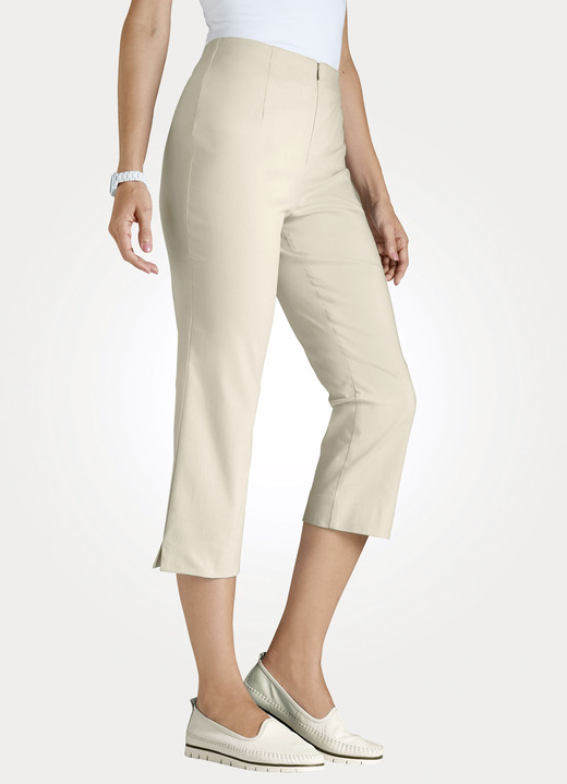 Hosen mit Knopf- und Reißverschluss - Hose in 7/8-Länge , in Größe 038 bis 052, in Farbe TÜRKIS Ansicht 13