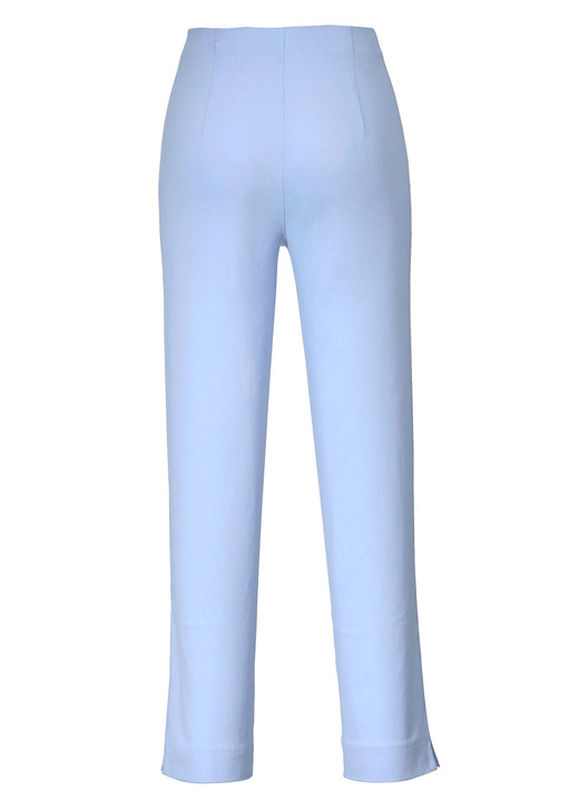 Hosen mit Knopf- und Reißverschluss - Hose in Knöchellänge , in Größe 019 bis 052, in Farbe TÜRKIS Ansicht 11