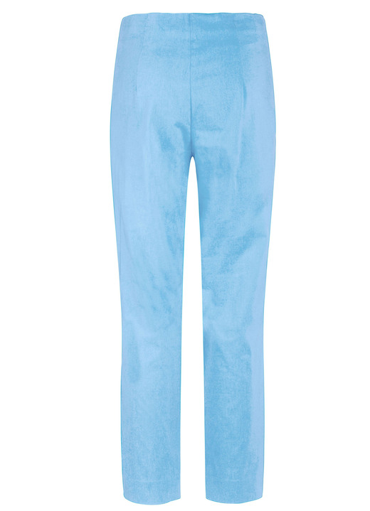 Hosen mit Knopf- und Reißverschluss - Hose in Knöchellänge , in Größe 019 bis 052, in Farbe TÜRKIS Ansicht 2