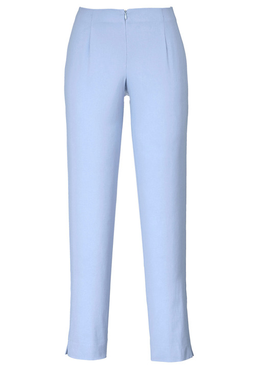 Hosen mit Knopf- und Reißverschluss - Hose in Knöchellänge , in Größe 019 bis 052, in Farbe TÜRKIS Ansicht 10