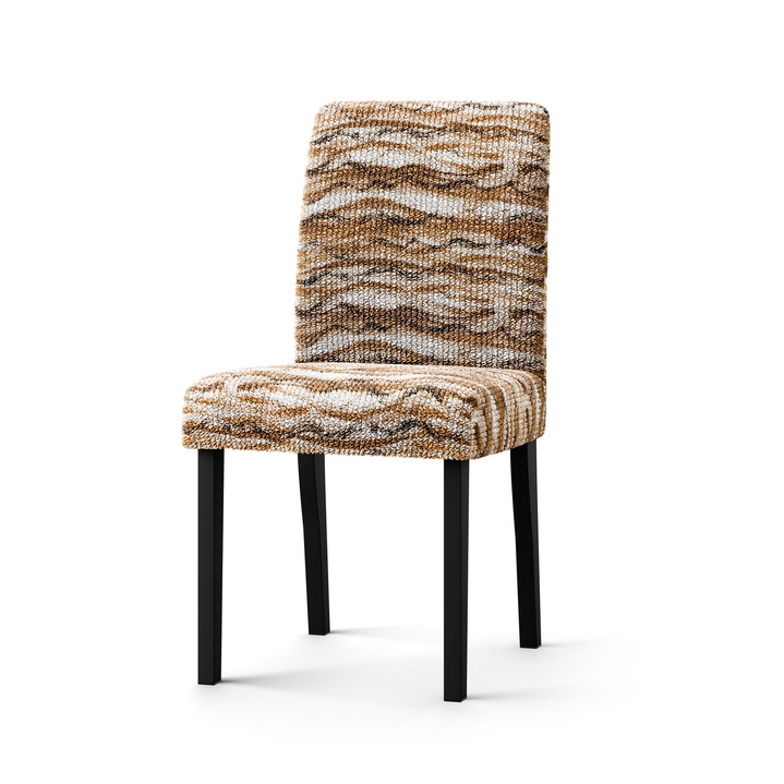 Wohnaccessoires - Stretchbezüge aus bi-elastischem Mikrofaser-Stretch, in Größe 101 (Sesselbezug) bis 106 (Stuhlbezug), in Farbe BEIGE Ansicht 5