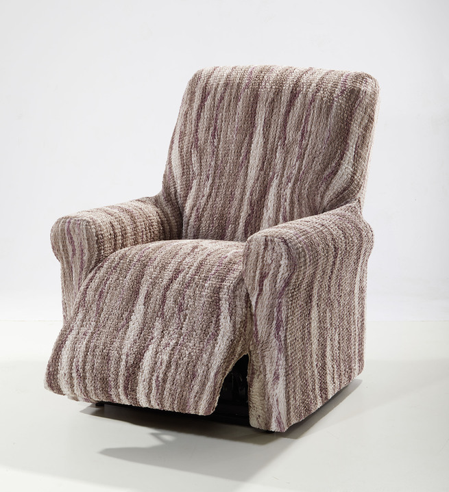 Wohnaccessoires - Stretchbezüge aus bi-elastischem Mikrofaser-Stretch, in Größe 101 (Sesselbezug) bis 106 (Stuhlbezug), in Farbe BEIGE Ansicht 3