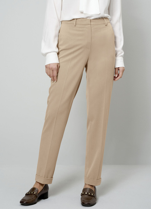 SALE - Hose mit fixierten Aufschlägen, in Größe 019 bis 052, in Farbe CAMEL Ansicht 3