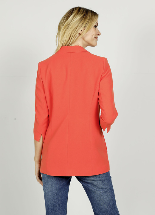 Blazer - Blazer mit geschlitztem 3/4 Arm, in Größe 021 bis 046, in Farbe KORALLE Ansicht 3