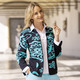 Strickjacken - Strickjacke in Jacquard-Dessin, in Größe 038 bis 054, in Farbe MARINE-TÜRKIS – Farbe MARINE-TÜRKIS – Ansicht 4