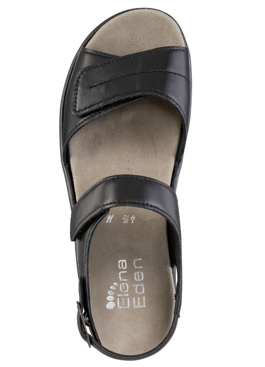 Sandaletten & Pantoletten - ELENA EDEN Sandale mit verstellbarem Fersenriemchen, in Größe 3 bis 7 1/2, in Farbe SCHWARZ Ansicht 2