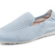 Slipper & Schnürschuhe - ELENA EDEN Slipper aus weichem Veloursleder mit luftiger Perforation, in Größe 3 1/2 bis 8, in Farbe HELLBLAU – Farbe HELLBLAU – Ansicht 1