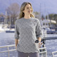 Pullover - Pullover mit Alpaka – Farbe GRAU MELIERT – Ansicht 1 Pullover - Pullover mit Alpaka, in Größe L(44/46) bis XXL(52/54), in Farbe ROSENHOLZ MELIERT – Farbe GRAU MELIERT – Ansicht 1