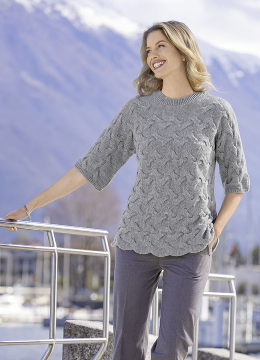 Pullover - Pullover mit Alpaka Ansicht 4 Pullover - Pullover mit Alpaka, in Größe L(44/46) bis XXL(52/54), in Farbe ROSENHOLZ MELIERT Ansicht 4