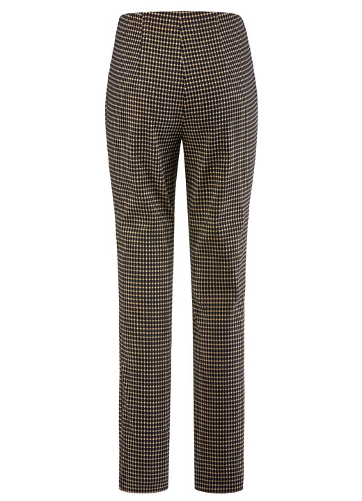 Hosen in Schlupfform - Hose mit trendiger Hahnentritt-Dessinerung, in Größe 018 bis 052, in Farbe BLAU-SCHWARZ Ansicht 11