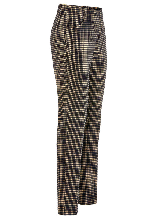 Hosen in Schlupfform - Hose mit trendiger Hahnentritt-Dessinerung, in Größe 018 bis 052, in Farbe ECRU-SCHWARZ Ansicht 10
