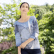 3/4-Arm - Pullover in leichter Batikoptik, in Größe 036 bis 052, in Farbe JEANSBLAU-MULTICOLOR – Farbe JEANSBLAU-MULTICOLOR – Ansicht 2