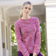 Langarm - Pullover mit Reiskornstruktur, in Größe 036 bis 050, in Farbe PINK-MULTICOLOR – Farbe PINK-MULTICOLOR – Ansicht 1