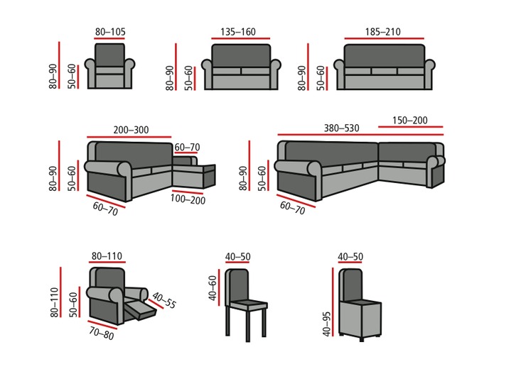Wohnaccessoires - Stretchbezüge, in Größe 101 (Sesselbezug) bis 114 (Sitzflächen-Bezug), in Farbe CREME Ansicht 2