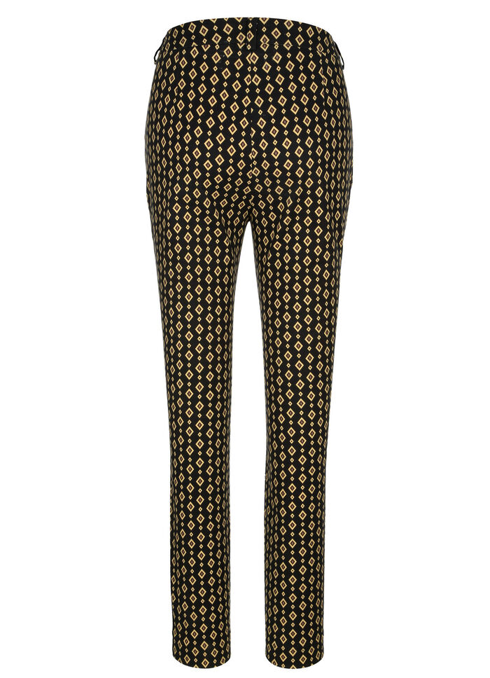 Hose in Minimal-Dessinierung SCHWARZ-GELB